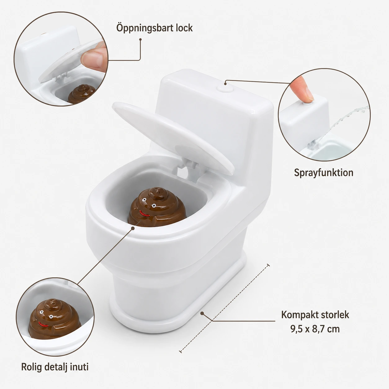 Toalettspray Mini - Prankleksak