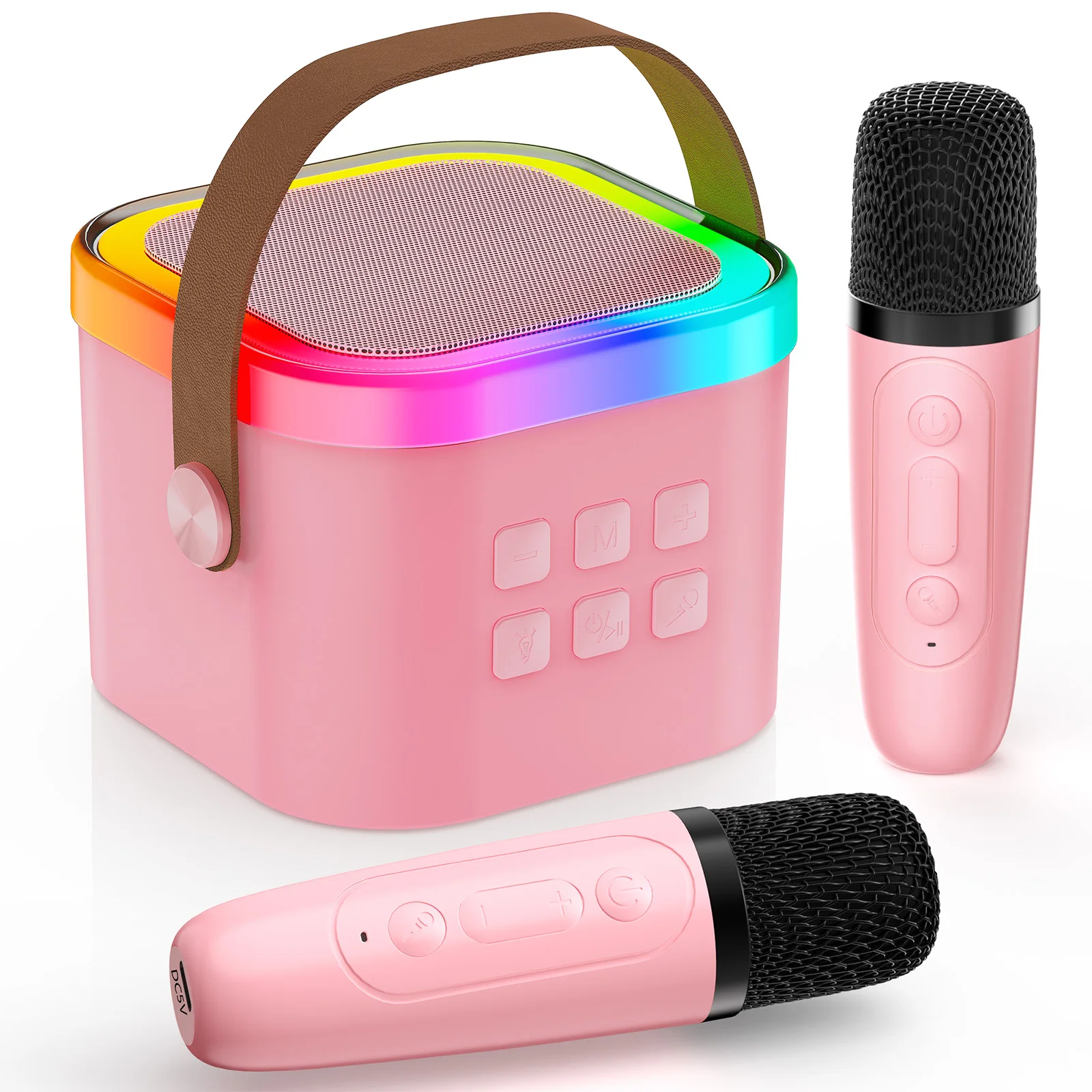 Karaokehögtalare Barn Två Mikrofoner