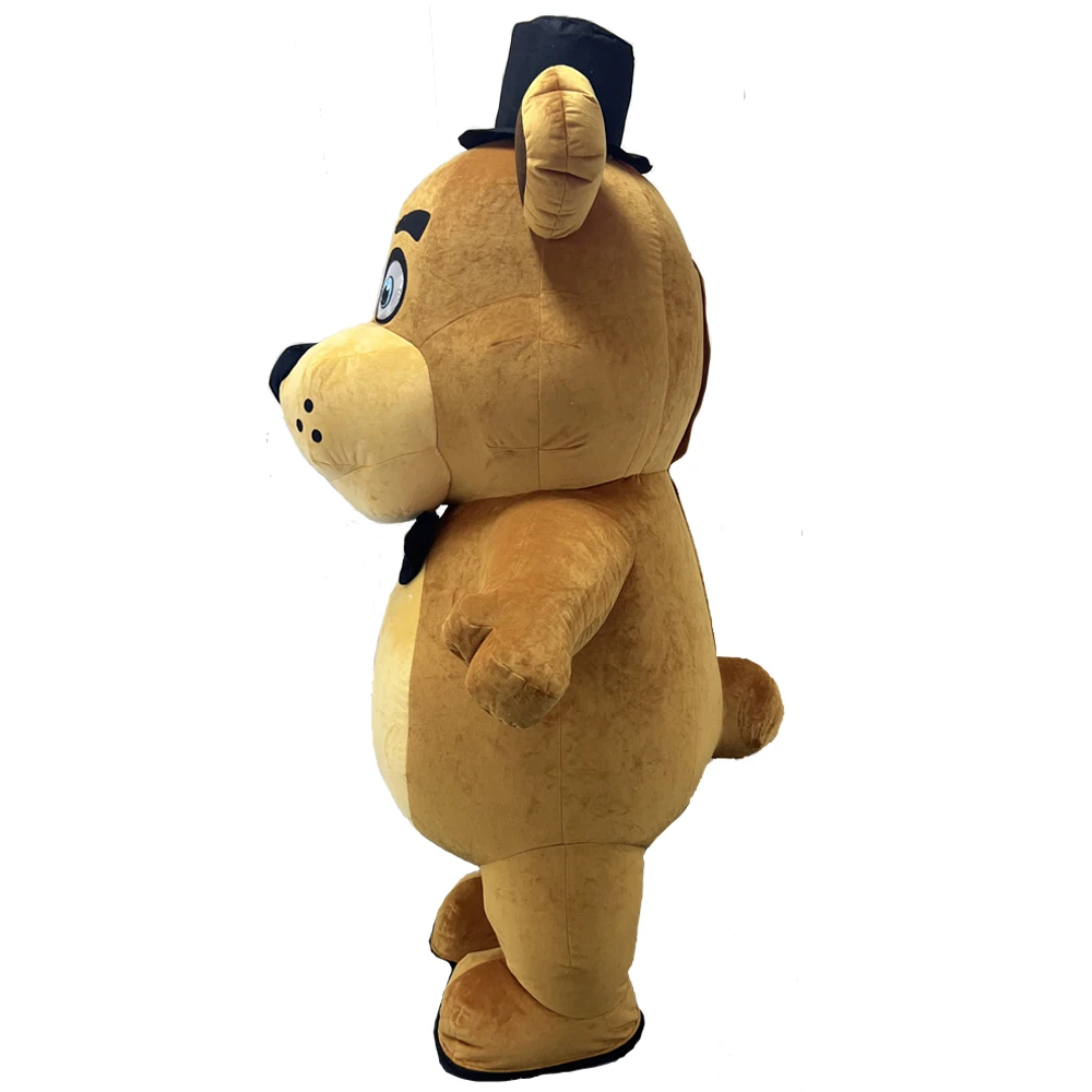 Nalle Maskeraddräkt Uppblåsbar Vuxen brun 260 cm