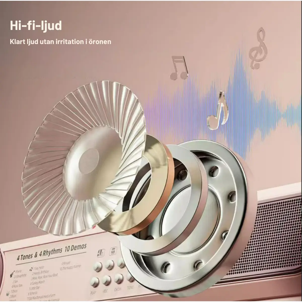 Barnpiano Keyboard 37 Tangenter 4