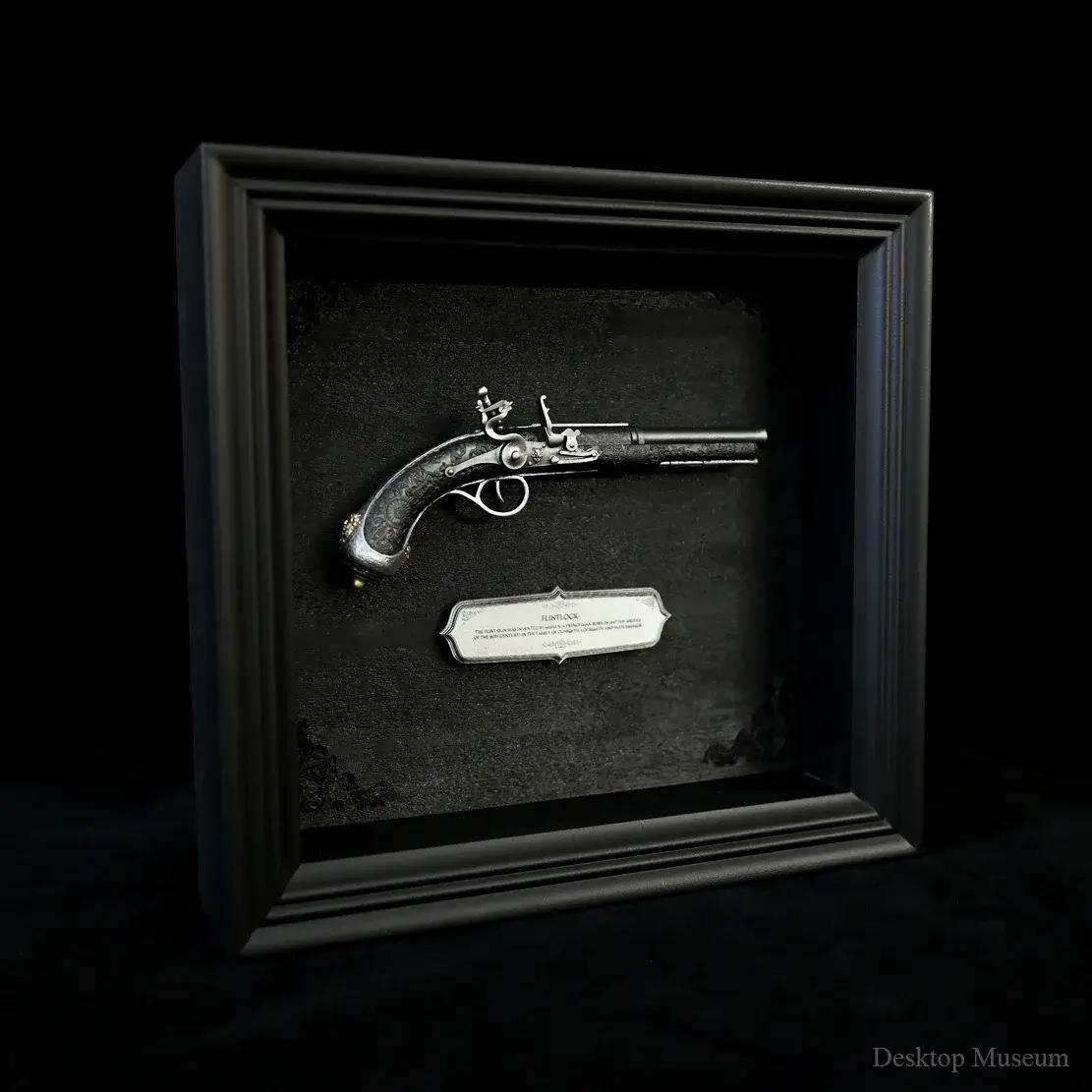 Medeltida Europeisk Pistoldesign – Väggdekor i Ram 5