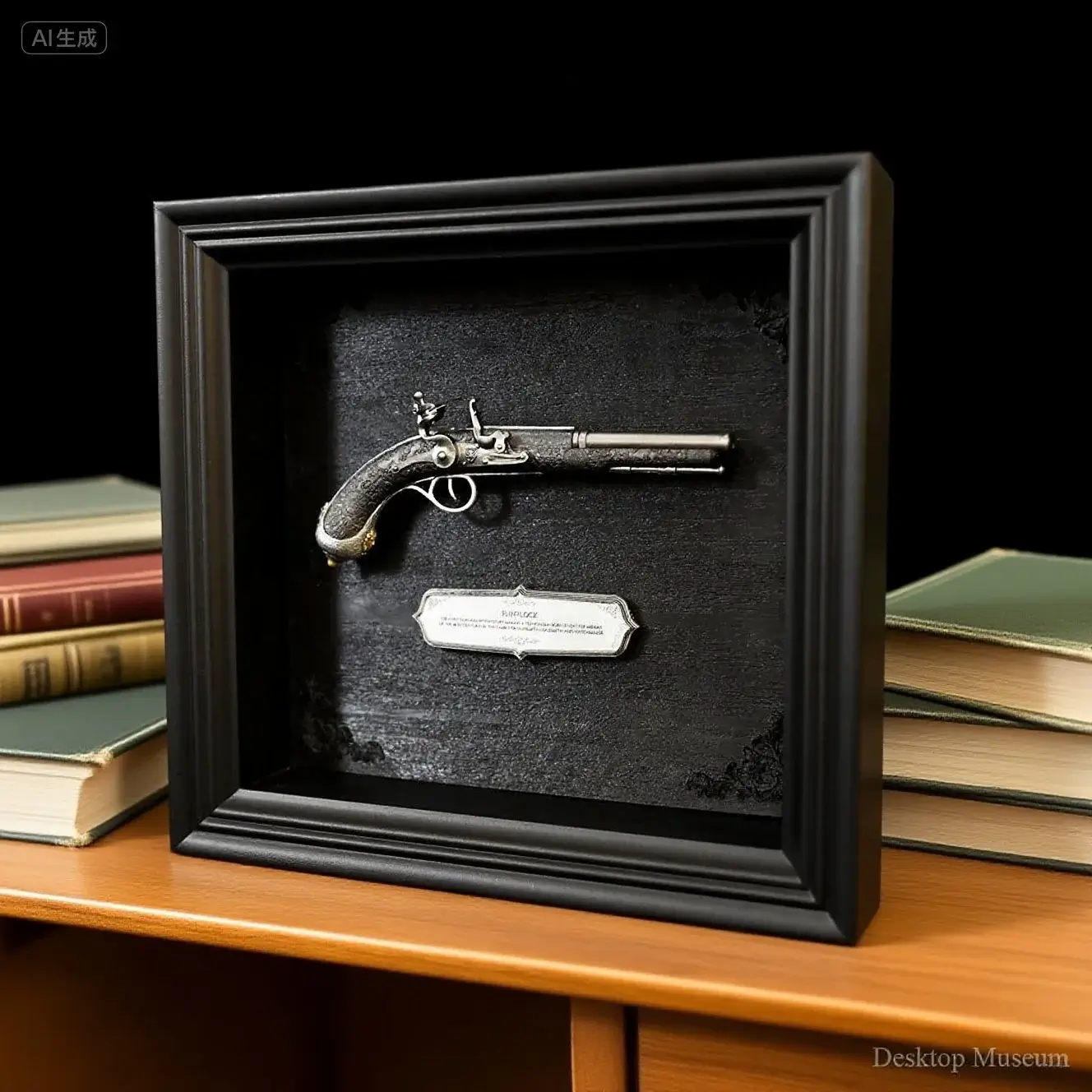 Medeltida Europeisk Pistoldesign – Väggdekor i Ram 2