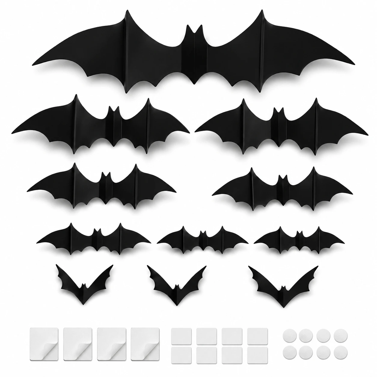 3D fladdermus väggdekoration för Halloween