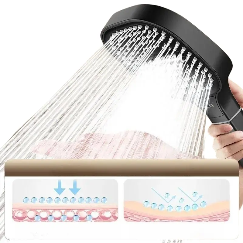 Duschmunstycke 13 cm - 3 Lägen och Högtryck 2