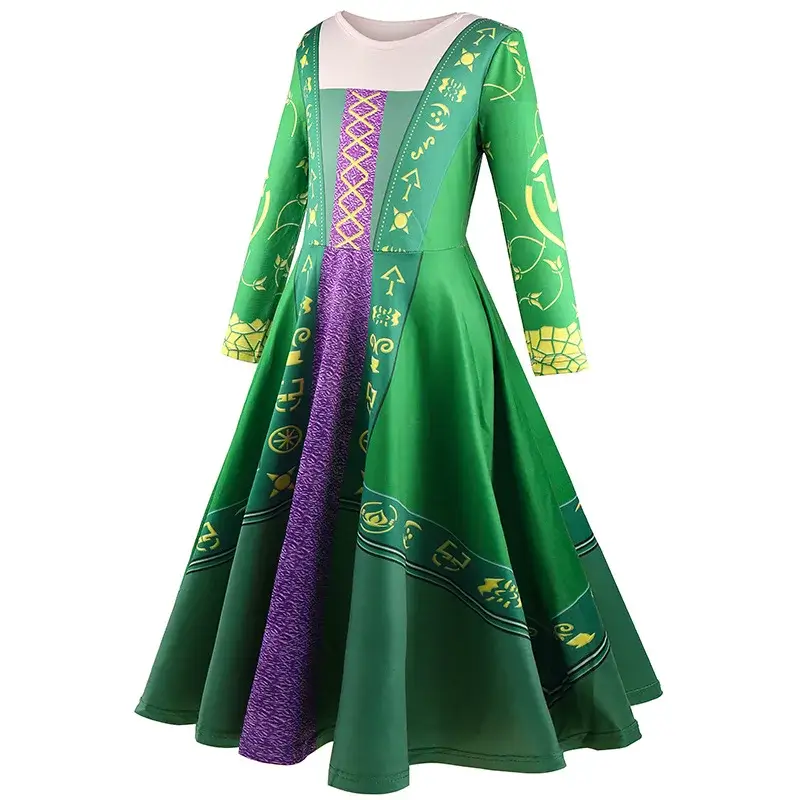 Julklänning Grön med Kappa och Väska 4