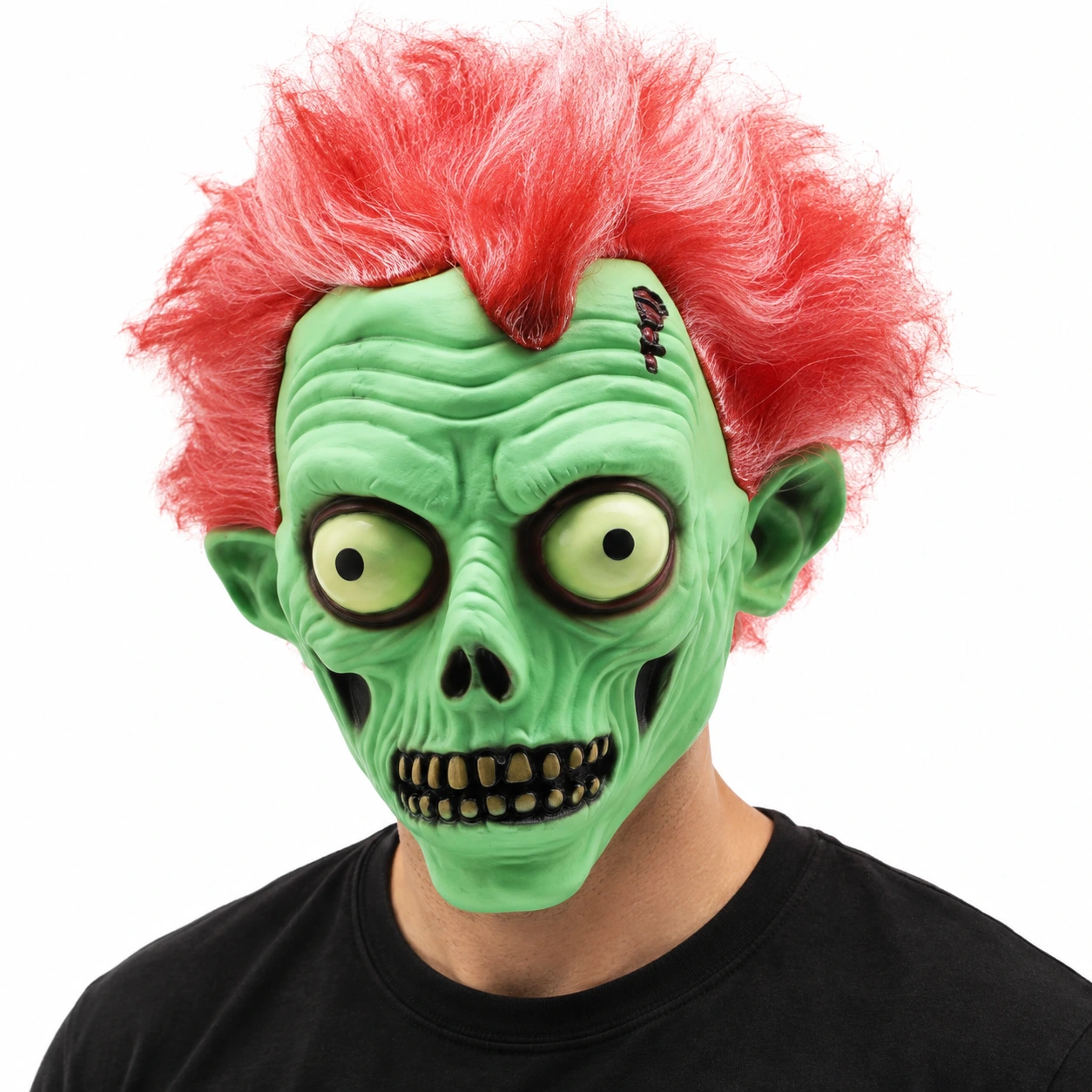 Zombieperuk med rött hår