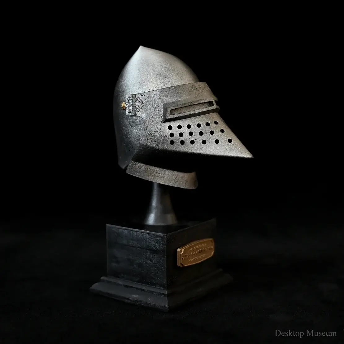 Riddarhjälm – 135 mm Medeltida Dekoration 4