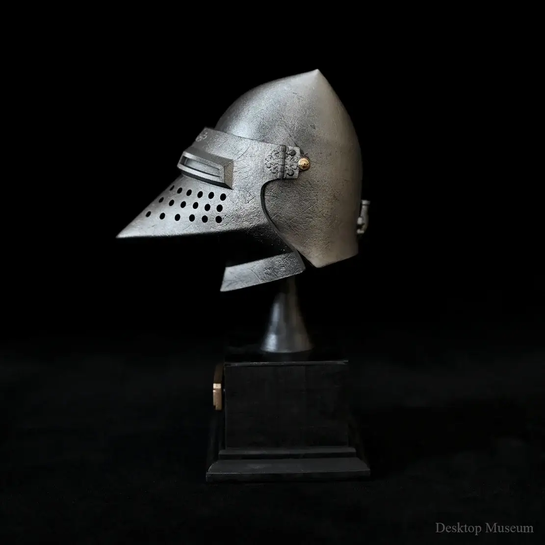 Riddarhjälm – 135 mm Medeltida Dekoration 6