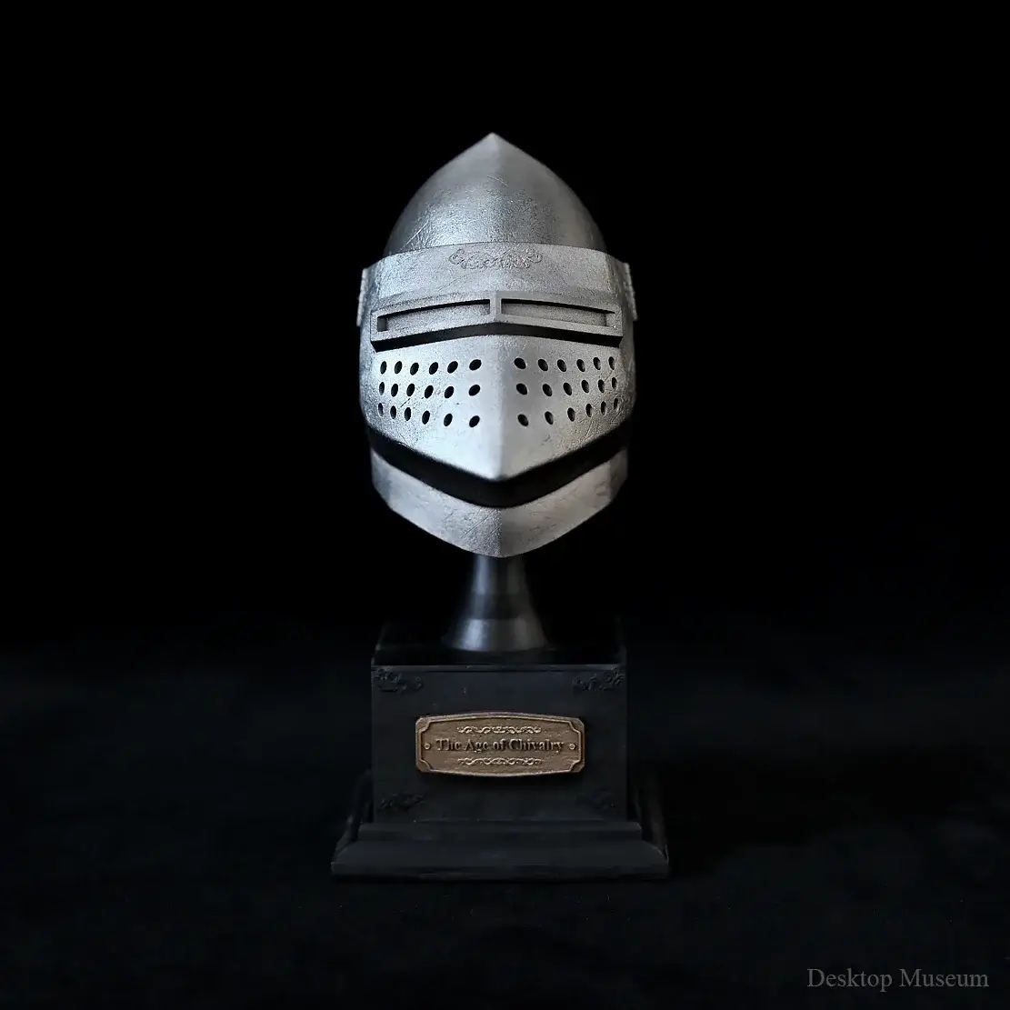 Riddarhjälm – 135 mm Medeltida Dekoration 3