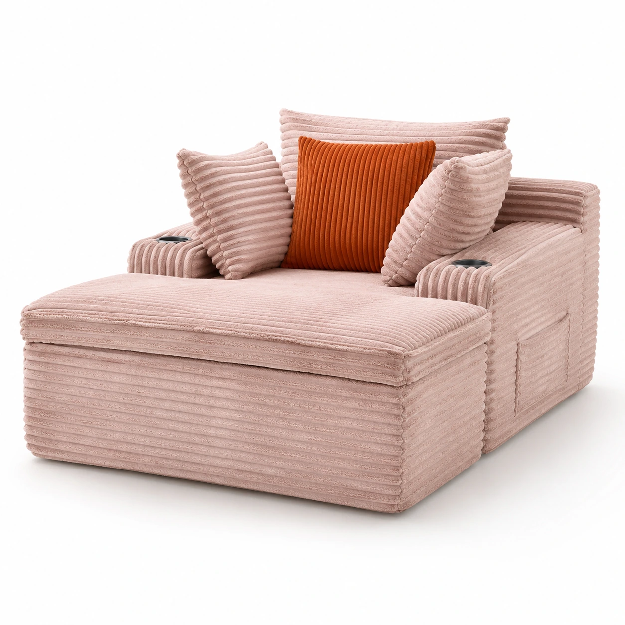 Chaise Lounge Soffa i Manchester med Mugghållare