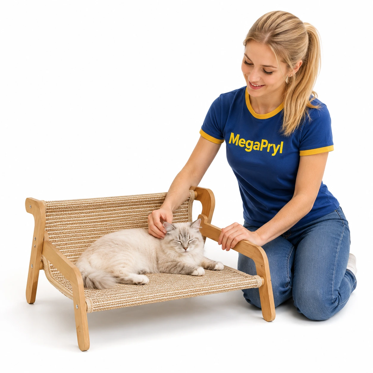 Kattsoffa med klösyta och upphöjd viloplats