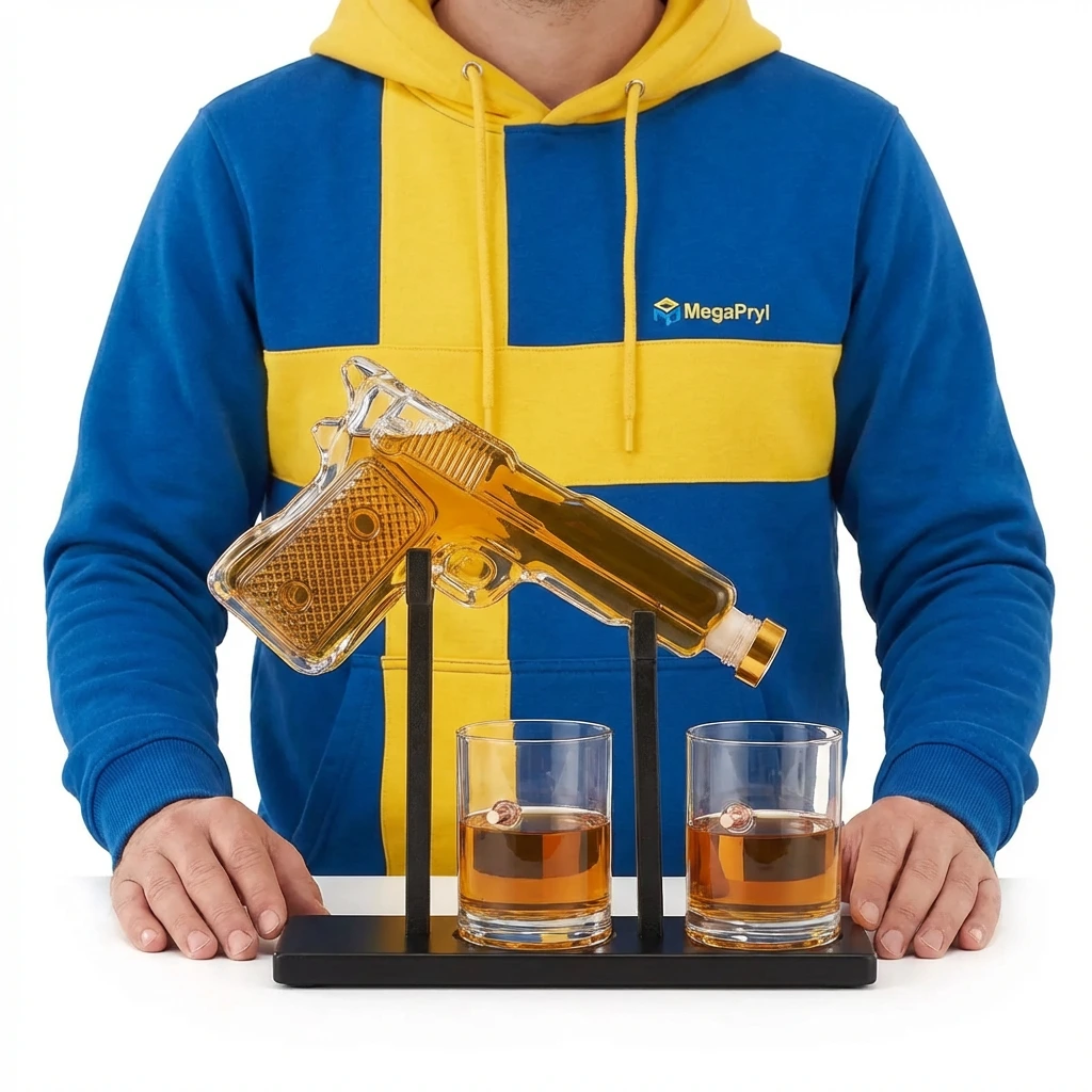 Whiskeykaraff Pistol Kula Glas