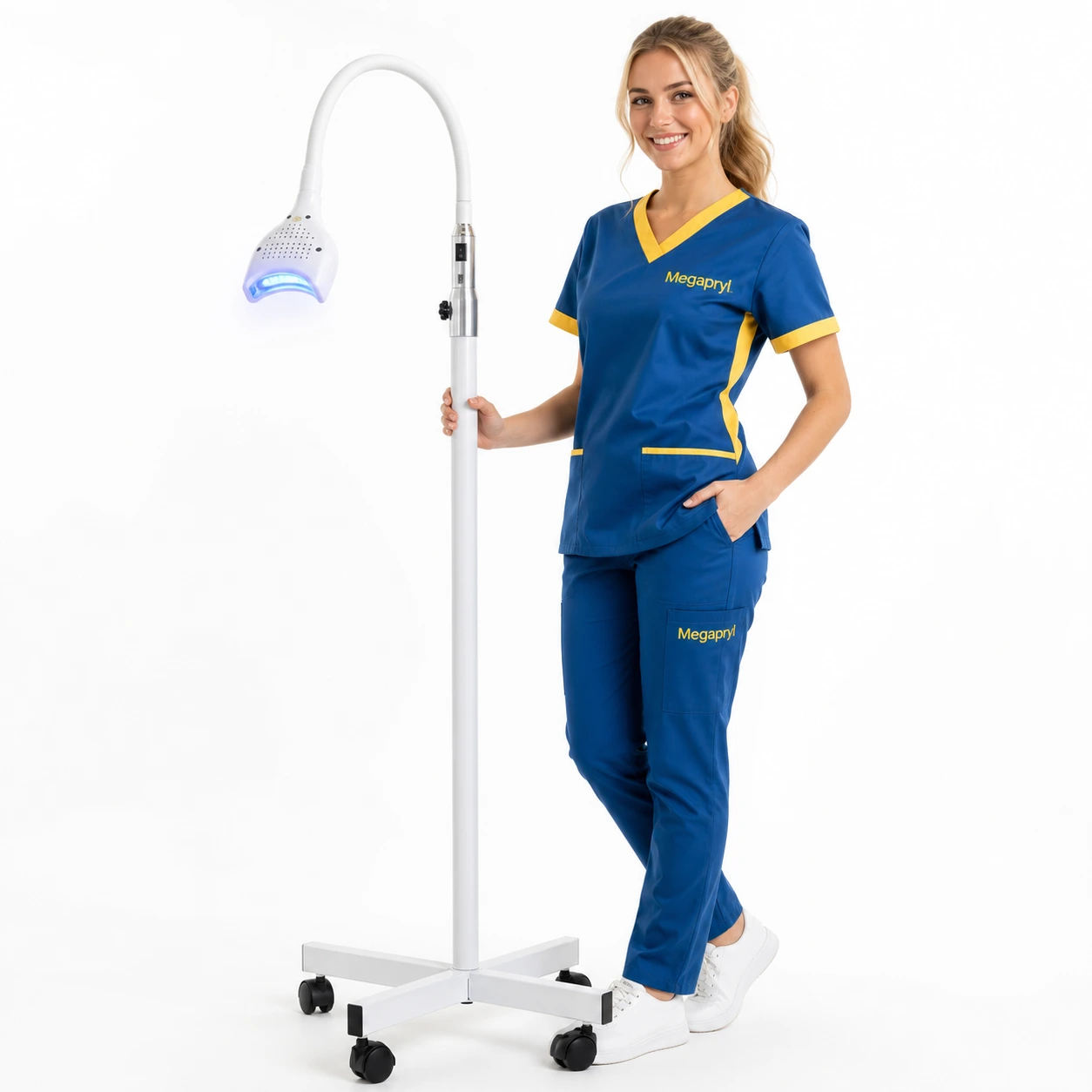 Tandblekningslampa LED 21W med Stativ