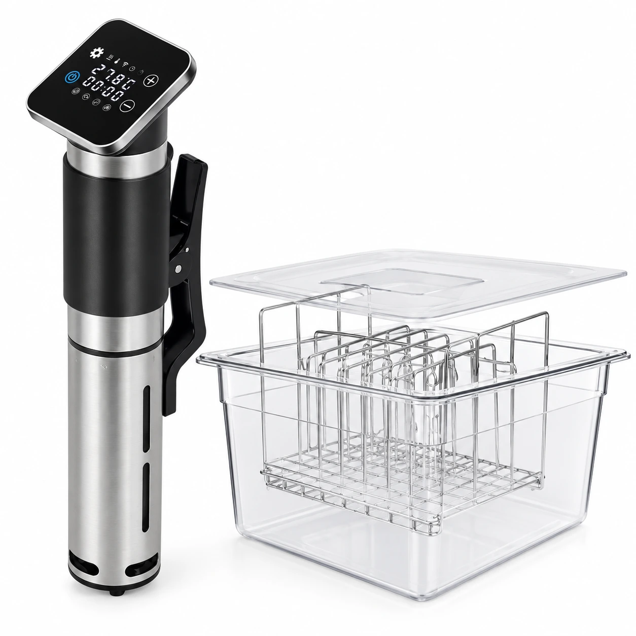 Sous vide-cirkulator med LED-display och timer