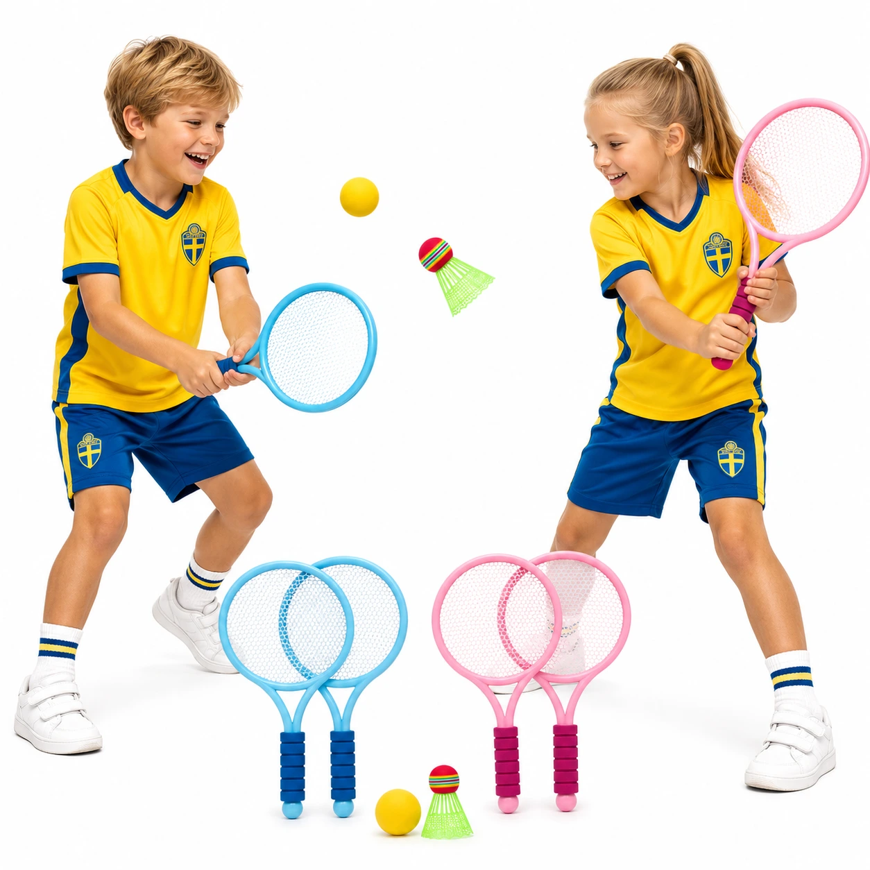 Badmintonset för Barn – Tennisracket & Badmintonracket