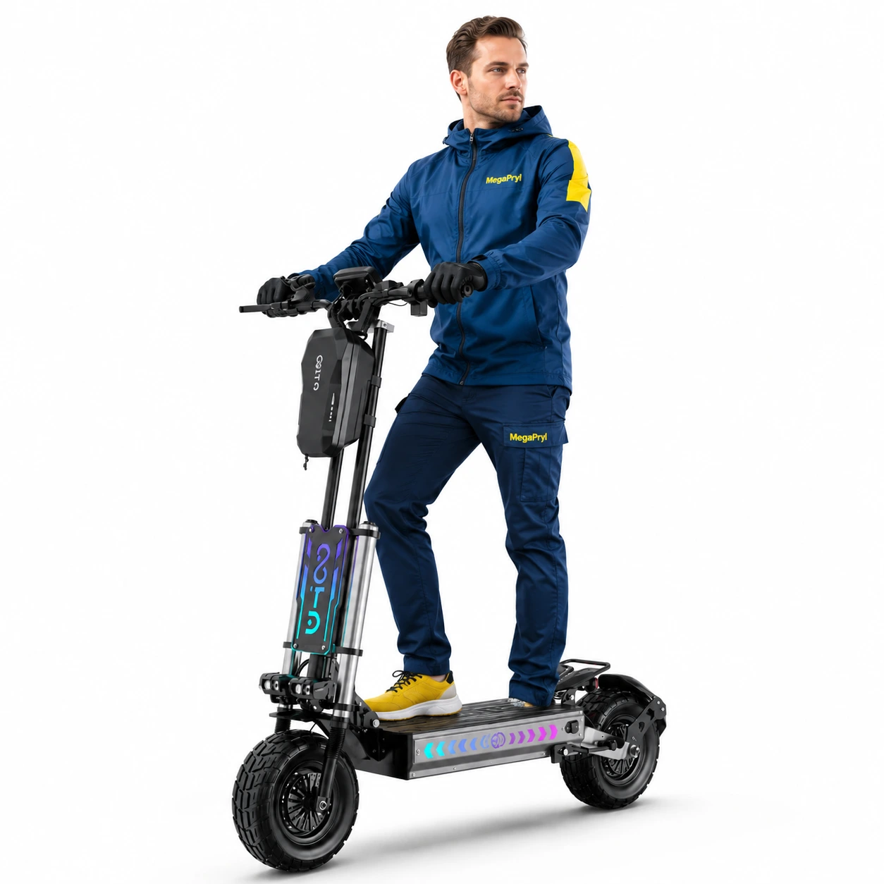 Elscooter Vikbar 13 Tum med Dubbelmotor och 60V Batteri