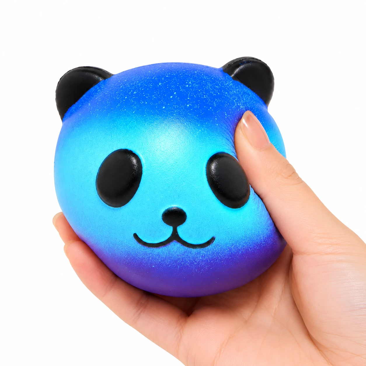 Panda Squishy Blå – Mjuk Klämleksak