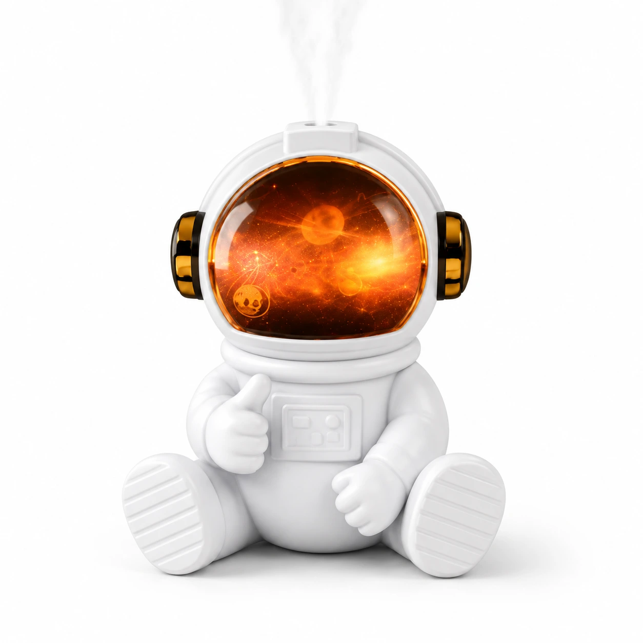 Astronaut luftfuktare med USB och stämningsljus
