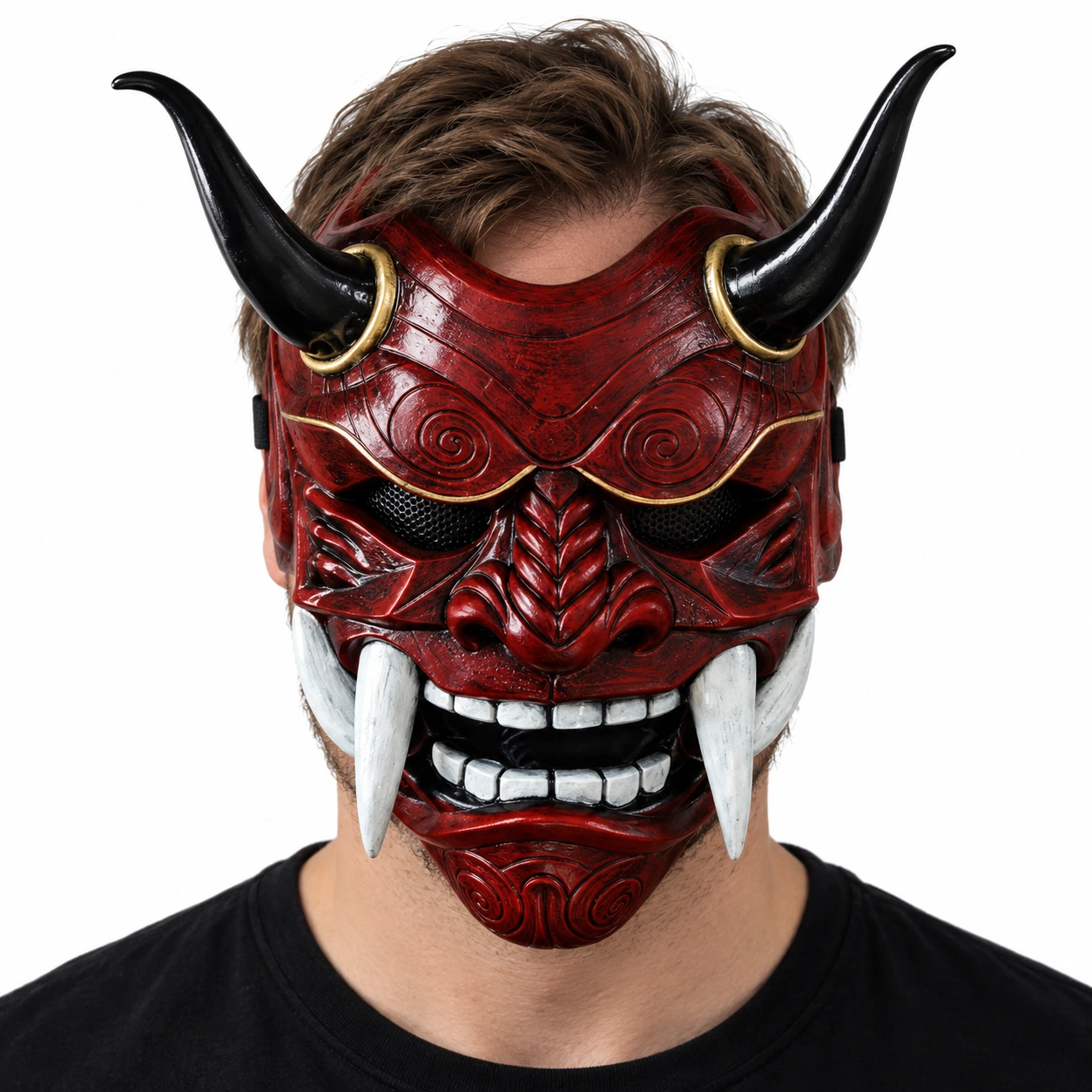 Oni-mask för halloween och maskerad