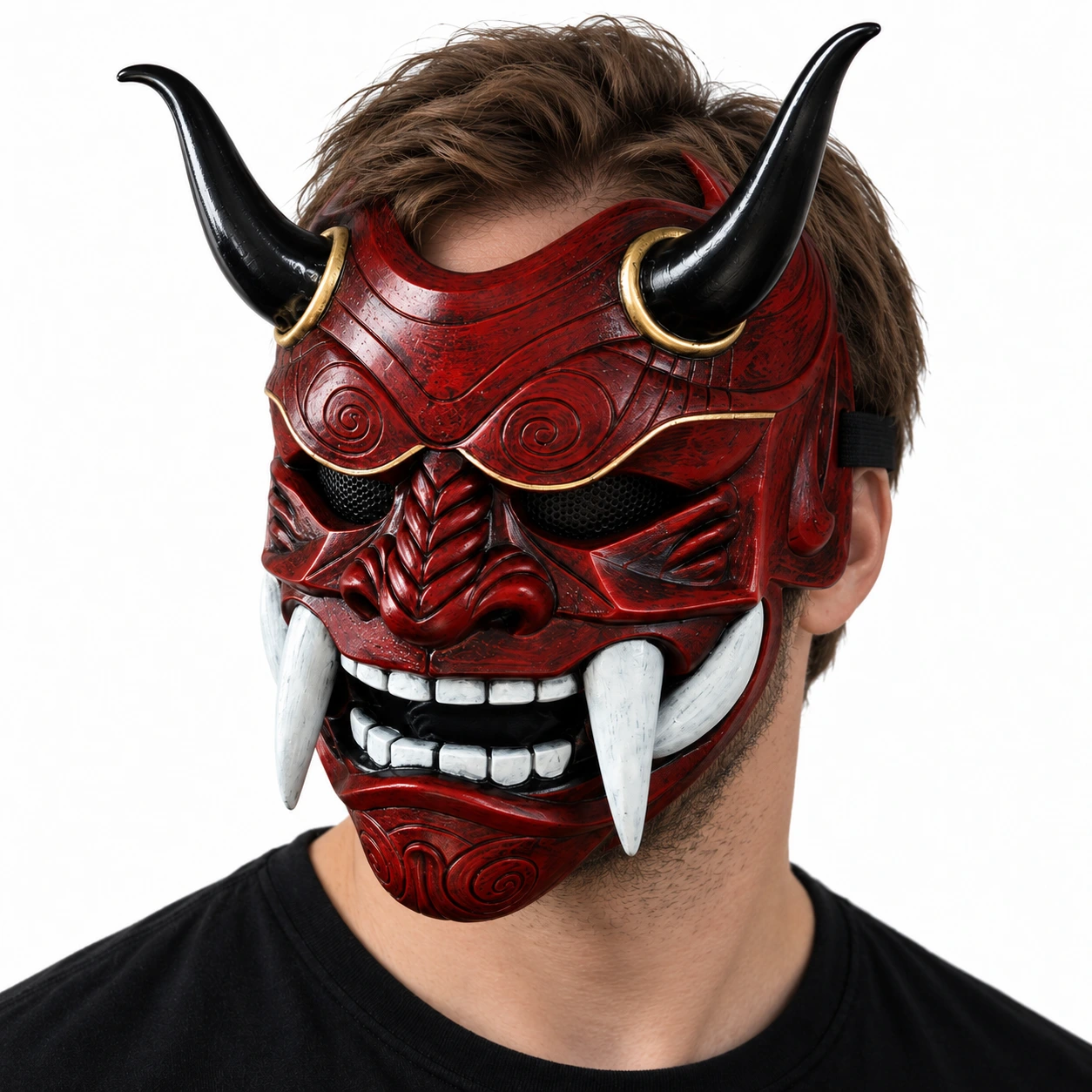 Oni-mask för halloween och maskerad