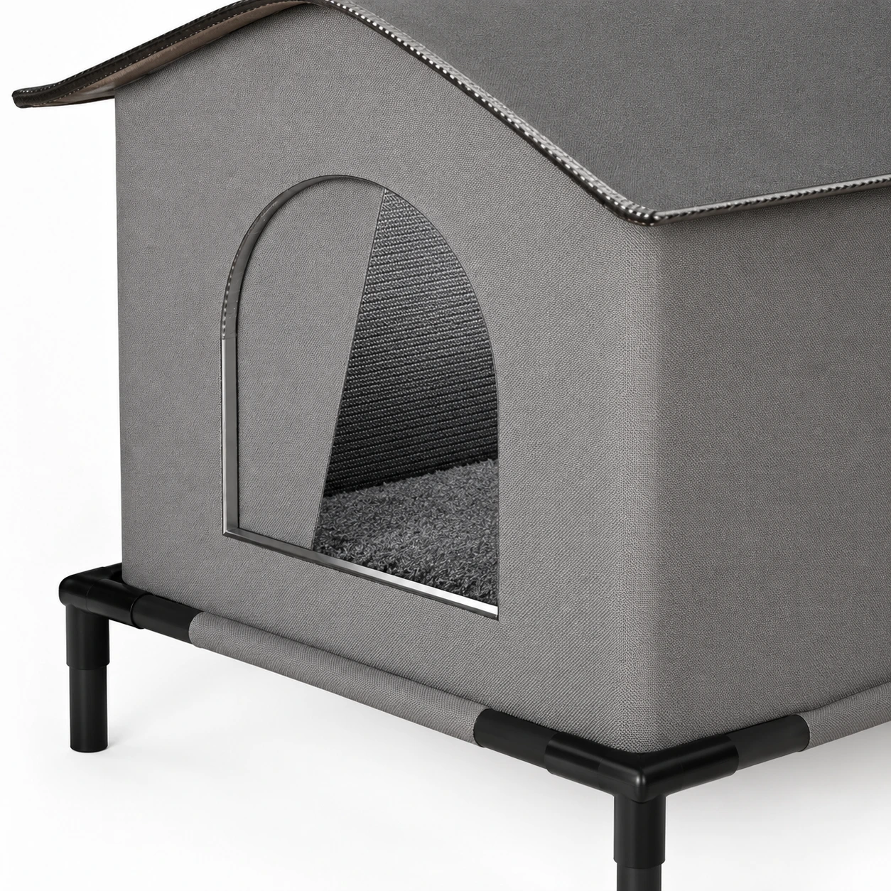 Kattkoja för utomhusbruk med vikbar design