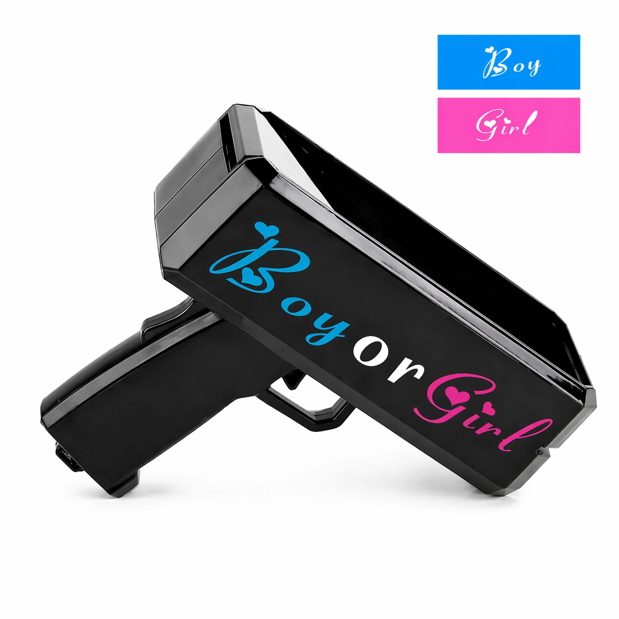 Gender Reveal Konfetti  - Boy or Girl Handhållen Konfettikanon