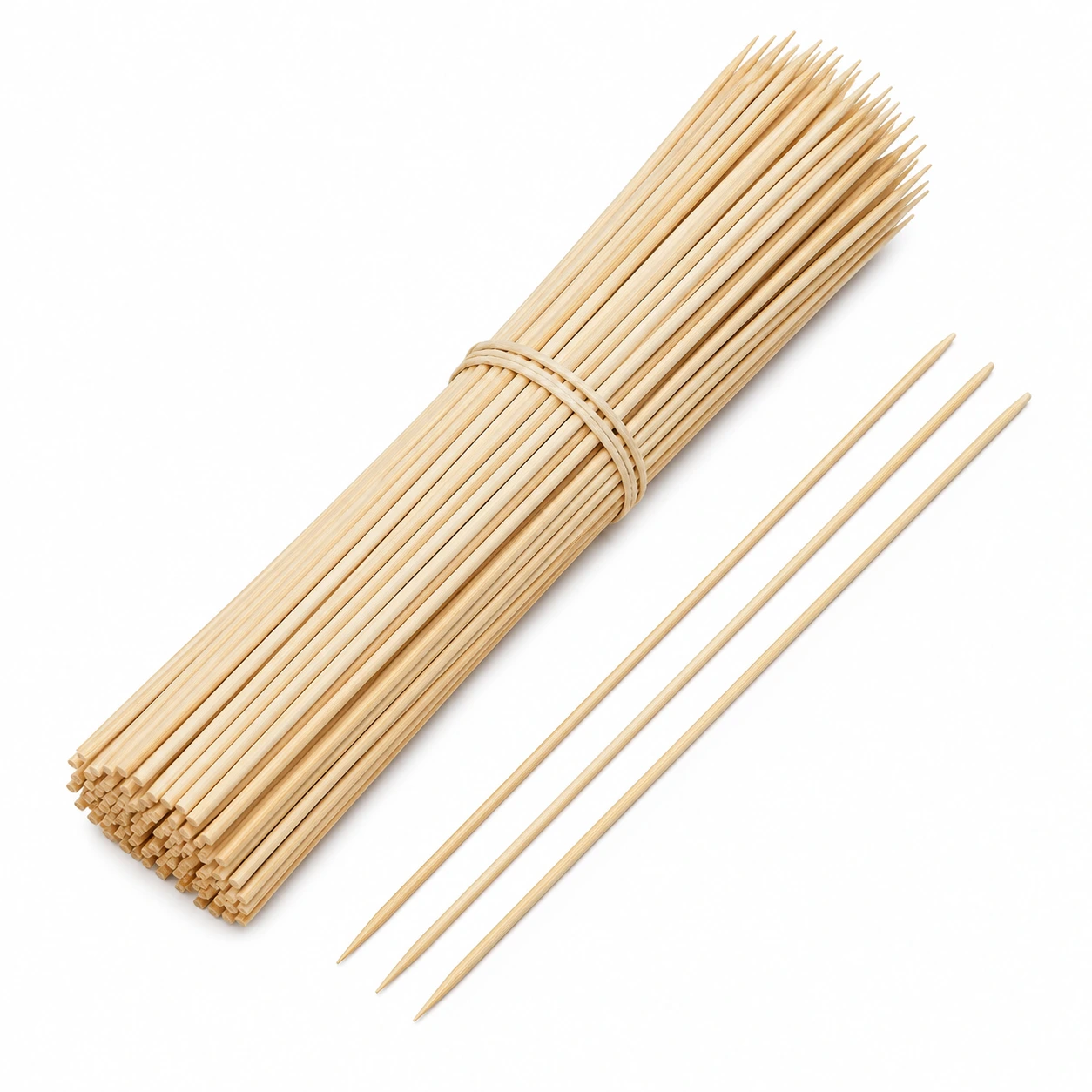 Bambu Grillspett för BBQ, Frukt och Snacks