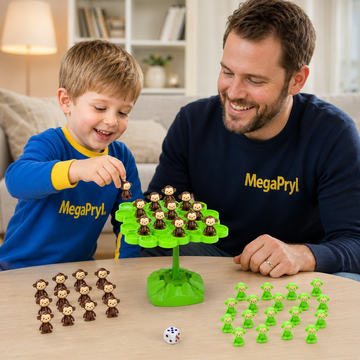 Balansspel med Siffror och Apor