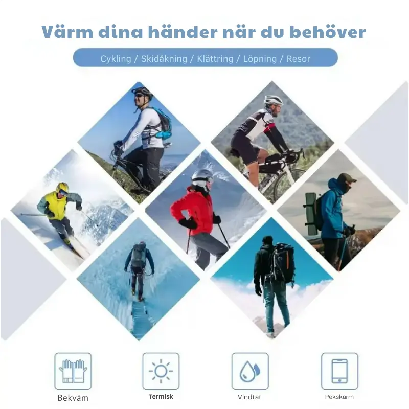 Vinterhandskar – Vattentäta Värmande och Touchscreen 5