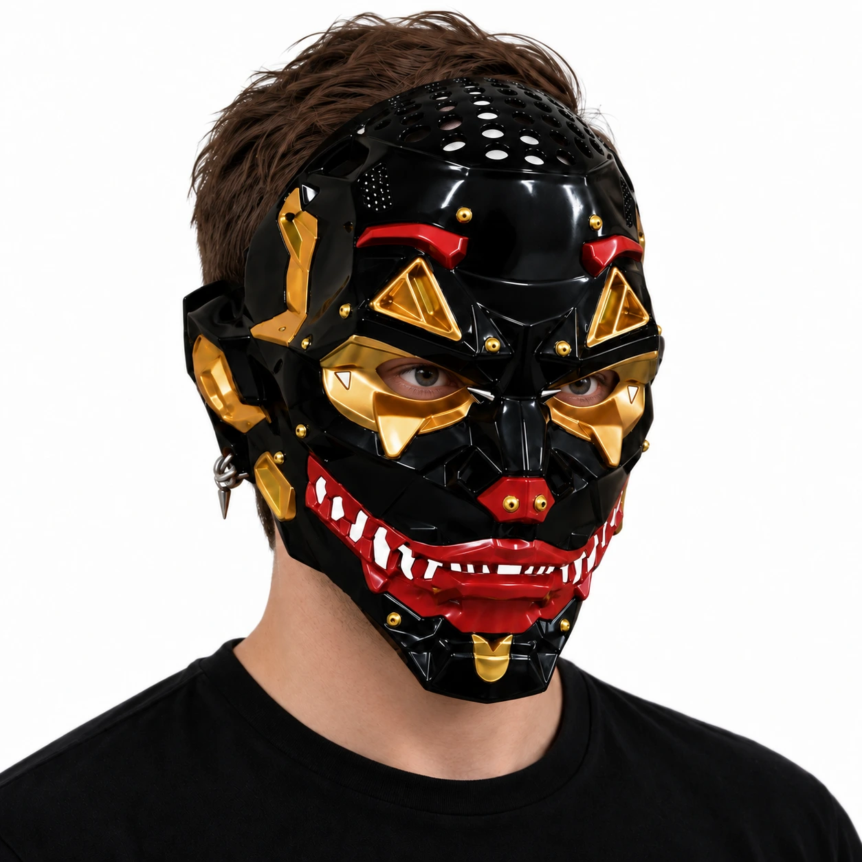 Demonmask helmask för halloween och cosplay