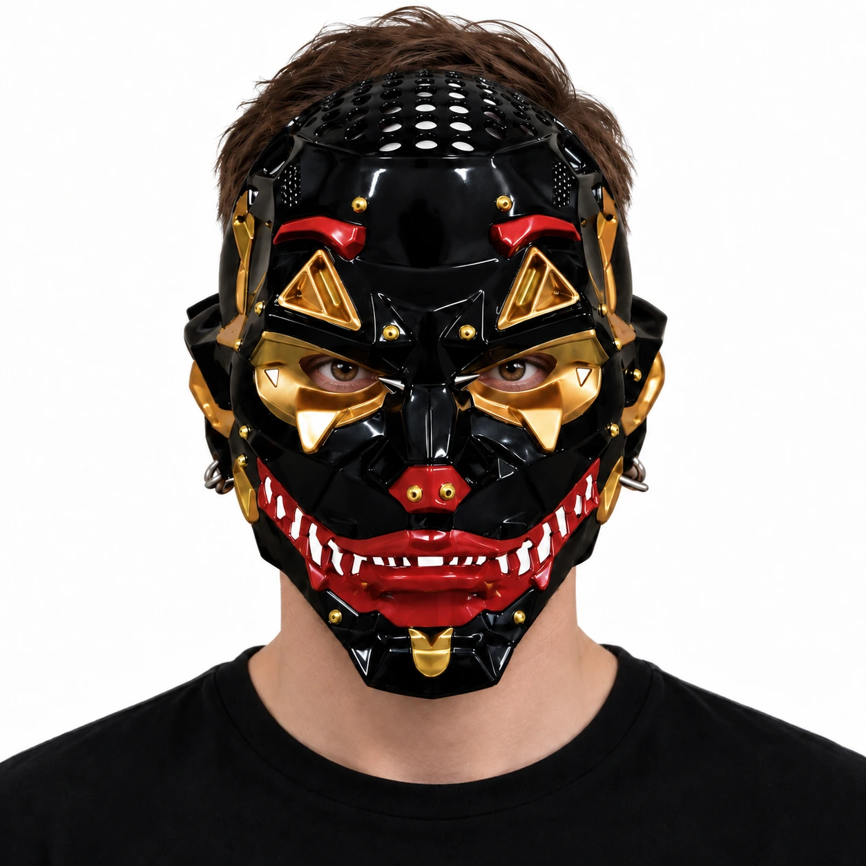 Demonmask helmask för halloween och cosplay