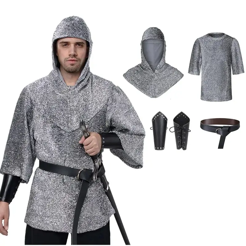 Medeltida Riddare Cosplaydräkt 7