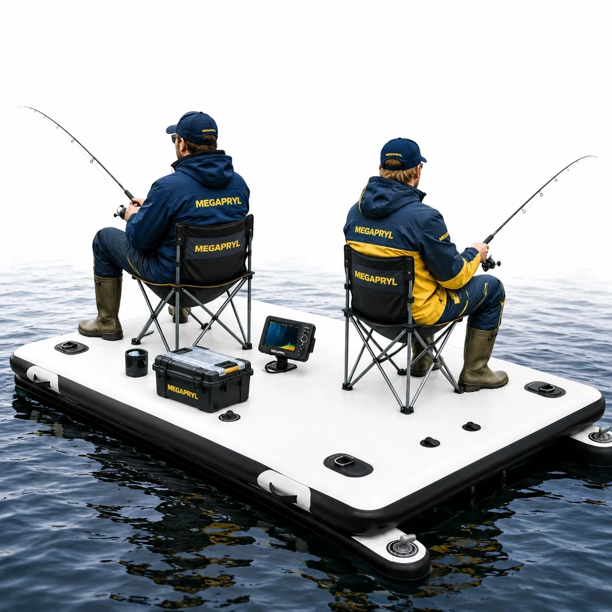 Uppblåsbar Fiskebåt Plattform – 400KG Bärkapacitet