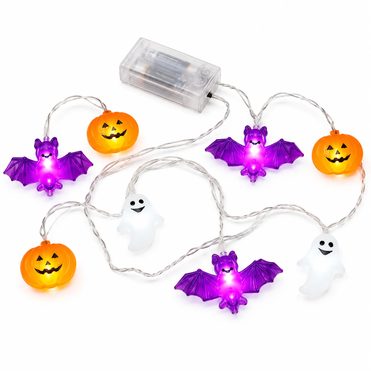 Halloween ljusslinga för dekoration med LED