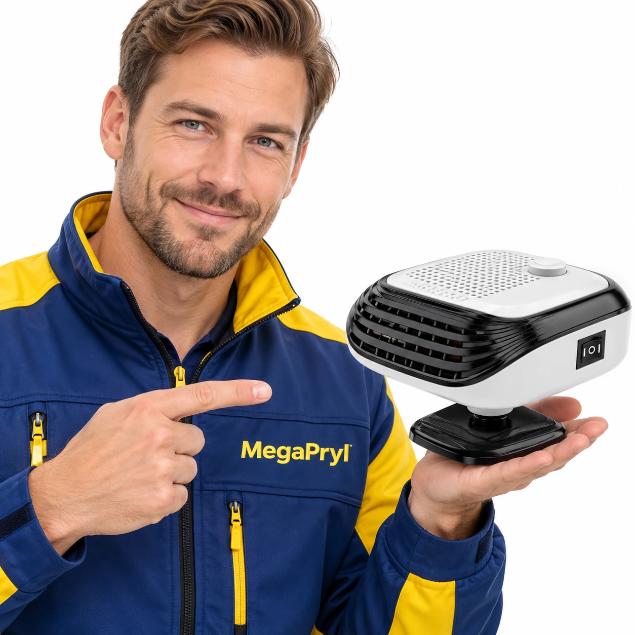 Auton lämpöpuhallin 12V ja 24V, 360° kääntö