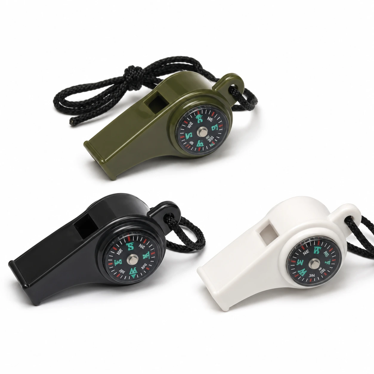 Visselpipa 3-i-1 med Kompass & Termometer