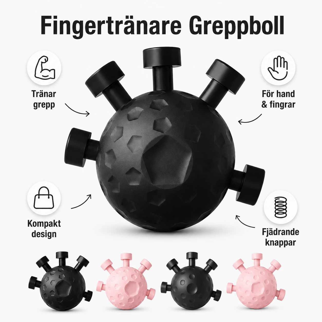 Fingertränare Greppboll – Hand- och Fingerträning