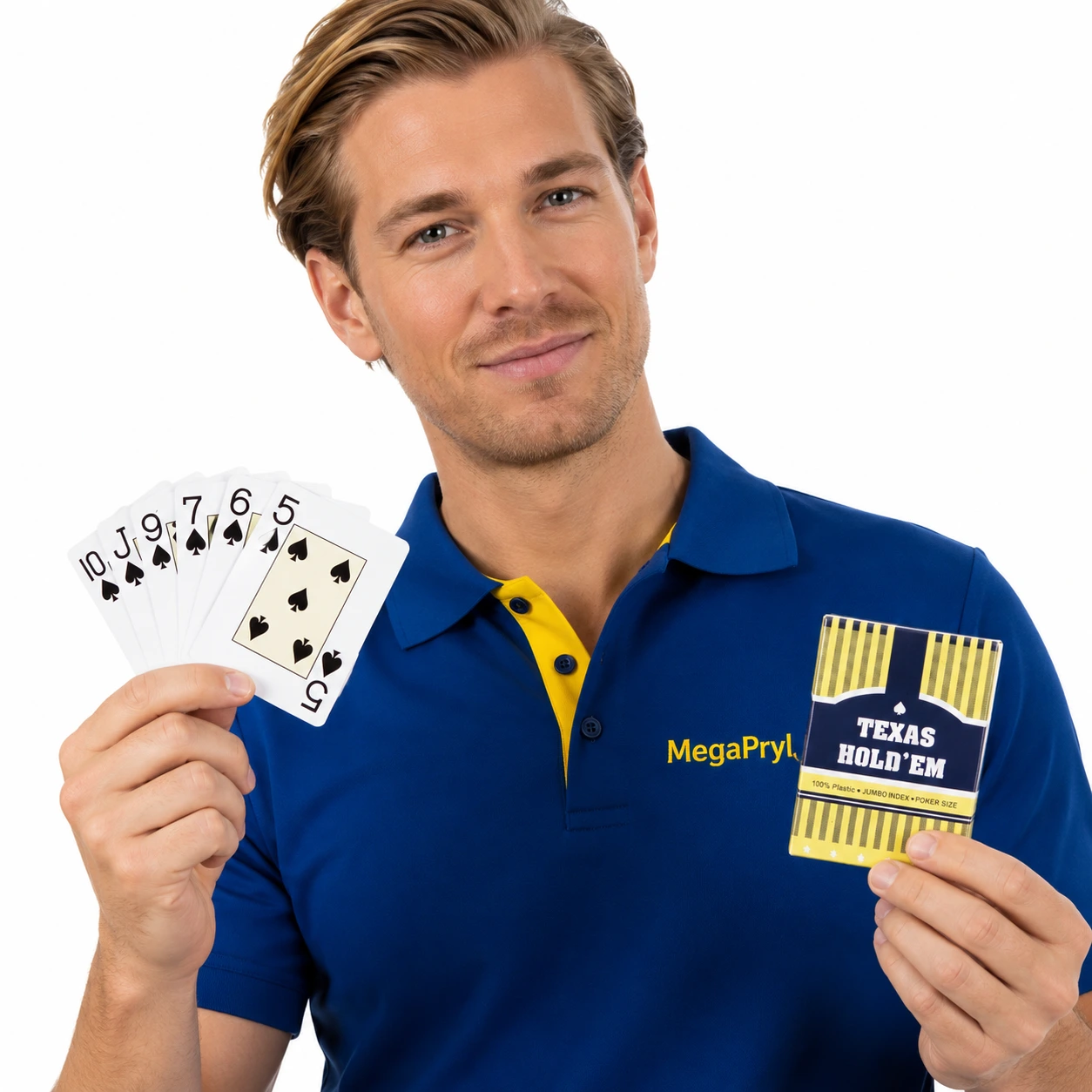 Plastspelkort för poker med vattenavvisande yta