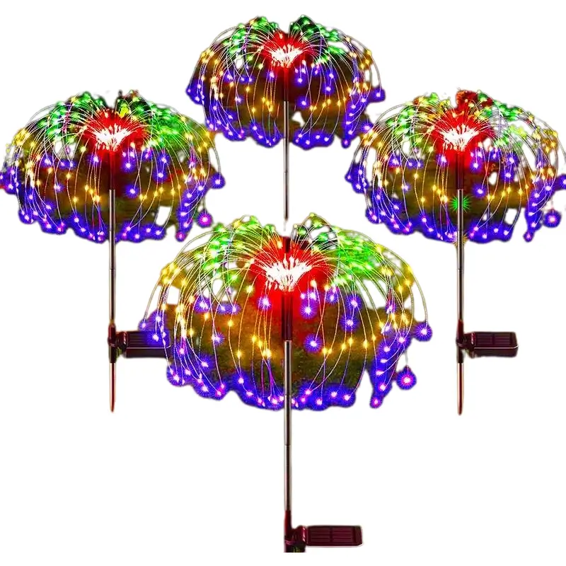 LED Solcell Fyrverkeri Lampor - Trädgårdsdekoration