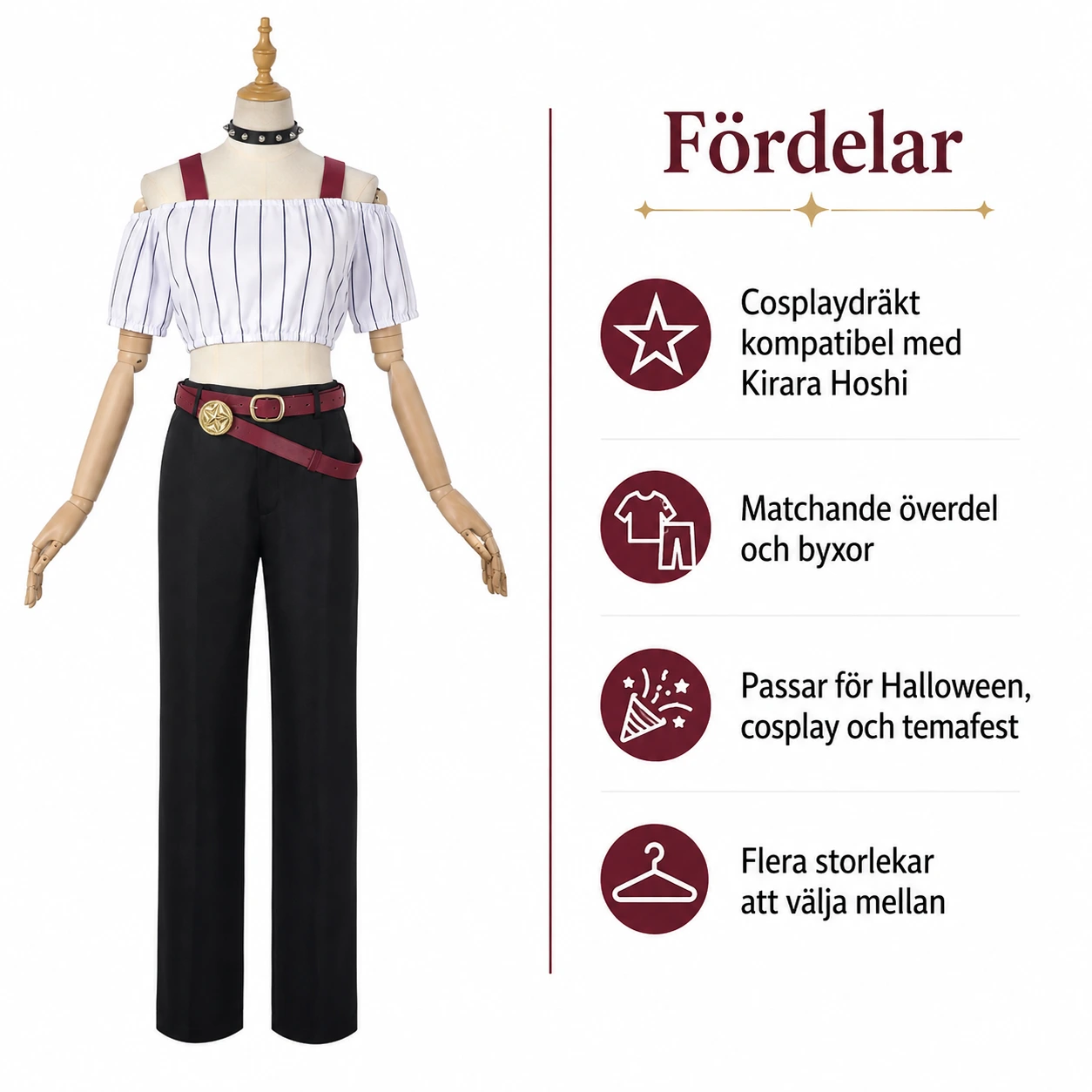  Cosplay-dräkt för kvinnor