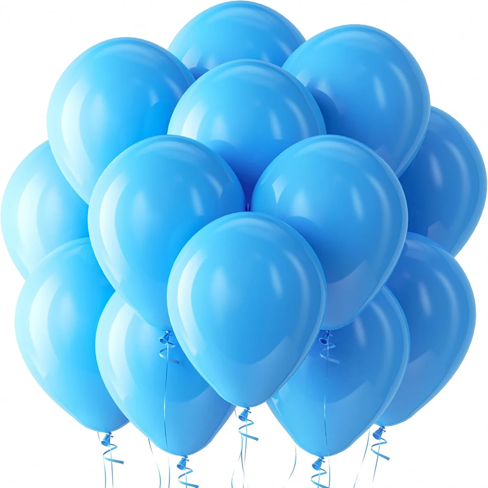 Latexballonger Pastell Ljusblå 50 cm – 20-pack