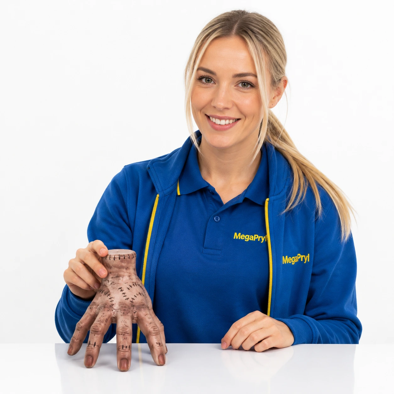 läskig hand Halloween-dekoration i plast