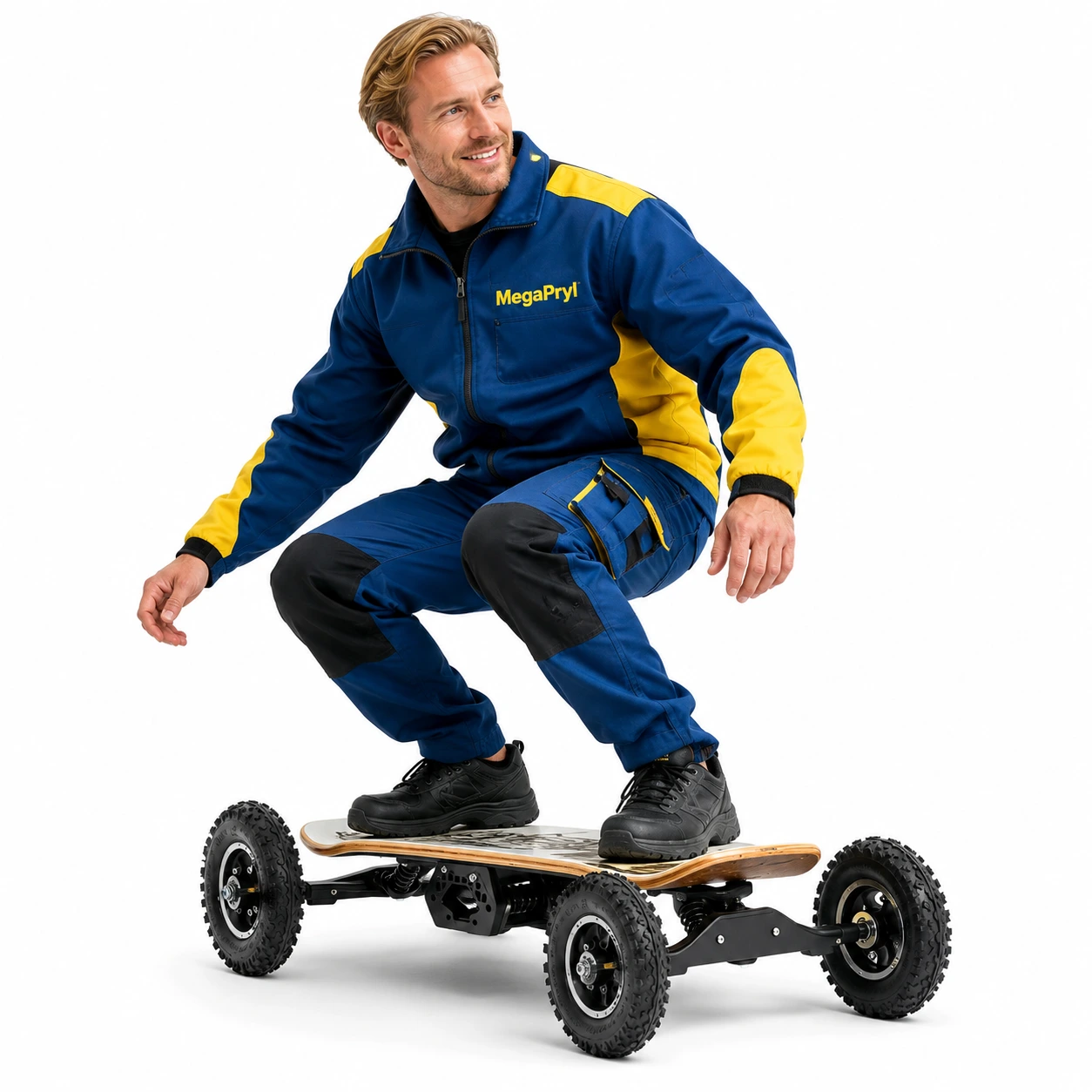 Hjulkit för elscooter med 8-tums däck och fjädrad bracket