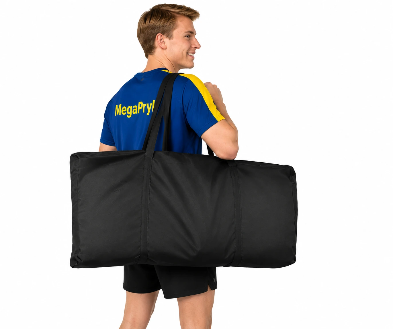 Hopfällbar sidlinjebänk för sport och camping med väska