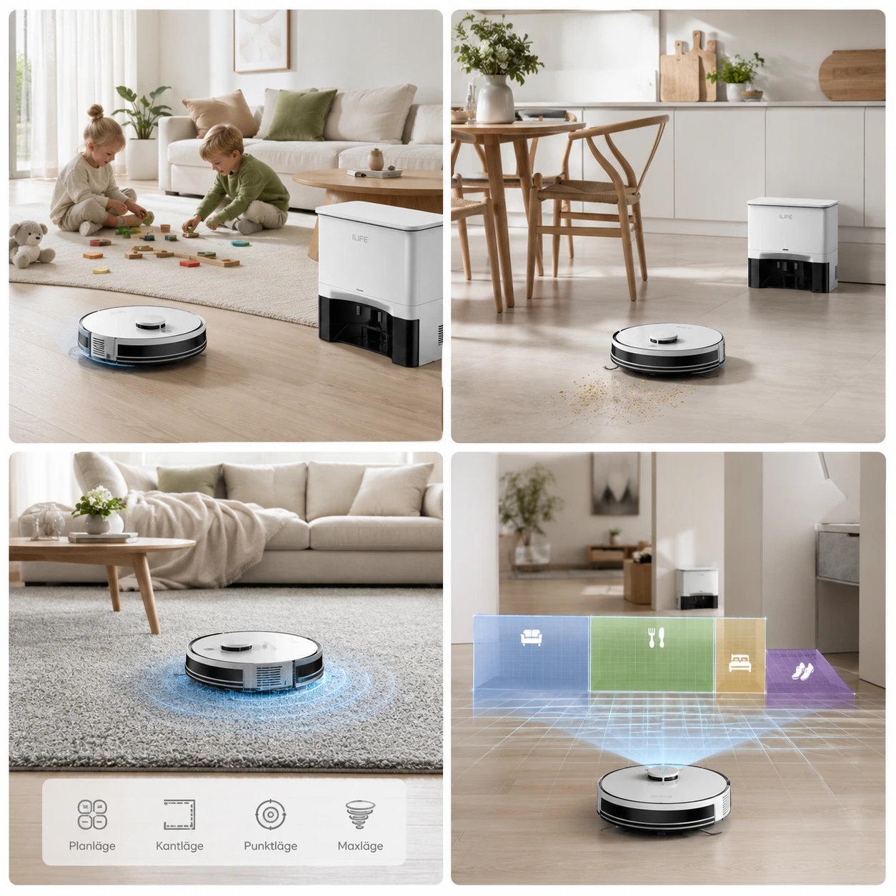Robotdammsugare med Tömstation – Dammsugning & Moppning