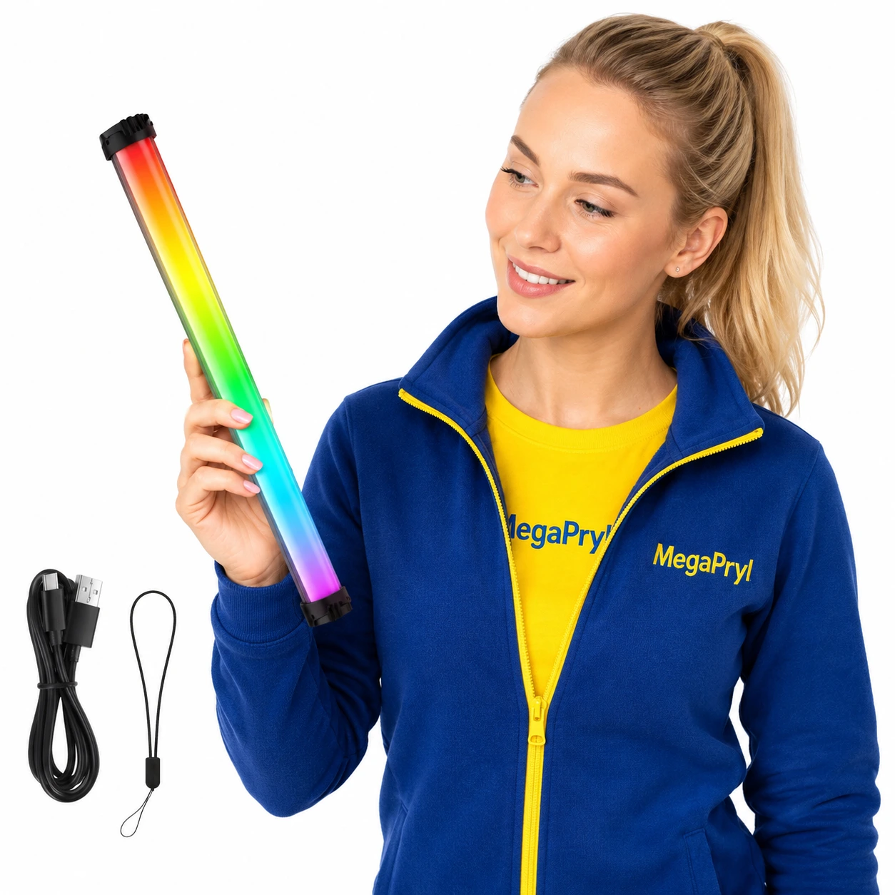 Magnetisk RGB-ljusstav för foto och video