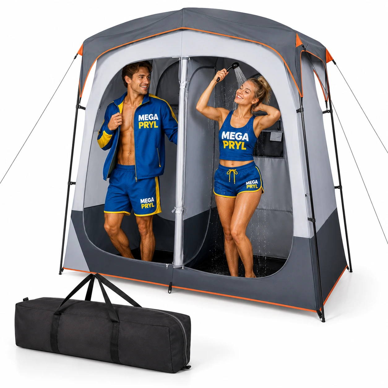 Dusch- & Toalettält 2 Rum – Portabelt Campingtält