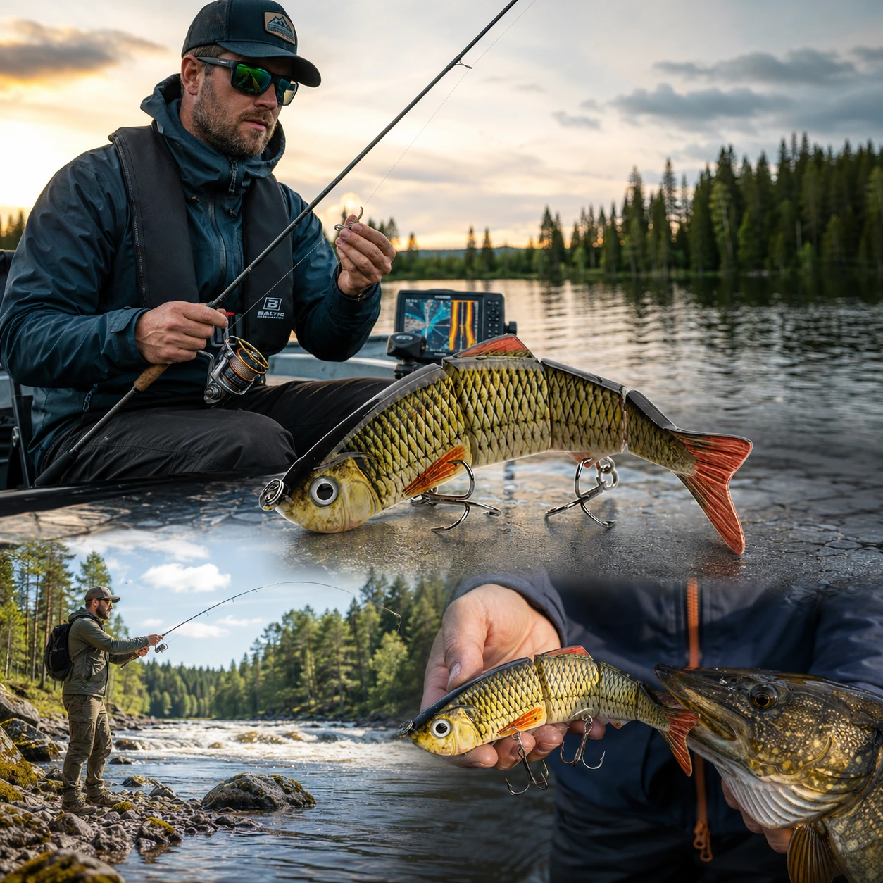 Fiskedrag Swimbait 12 cm - För Gädda