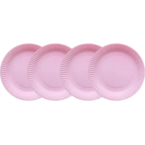 Rosa Engångs Festdukning - Set 2