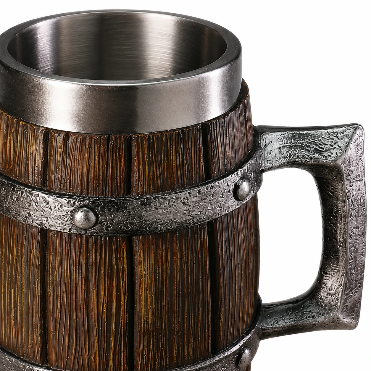 Ölsejdel i trälook med rostfri insida 501–600 ml